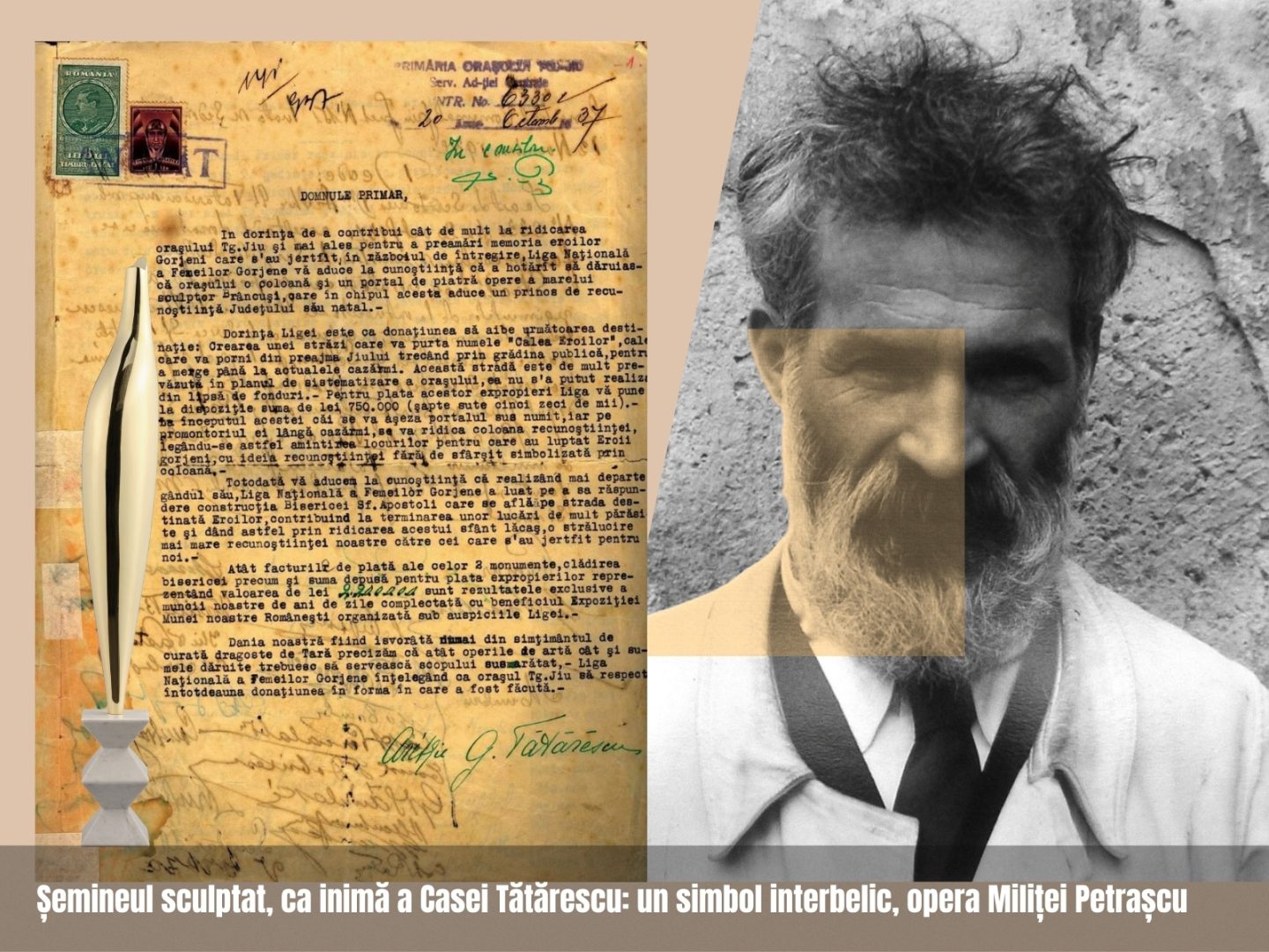 Șemineul sculptat, ca inimă a Casei Tătărescu: un simbol interbelic, opera Miliței Petrașcu